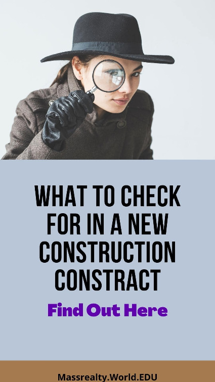 What to Check For in a New Construction Contract